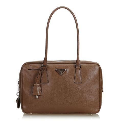 prada bauletto satchel brown|Prada Bauletto Bag .